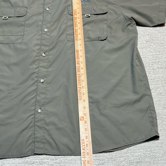 Great Smoky Mountains Park Vented Fishing Button Short Sleeve Shirt Men’s Sz.XXL - Picture 6 of 7